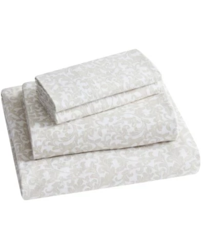 Комплект фланелевых простыней Tahari Home Scroll