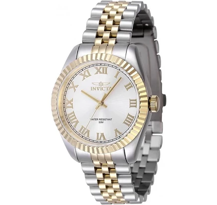 Женские кварцевые часы Invicta 47414 Specialty с серебряным циферблатом и 3 стрелками silver