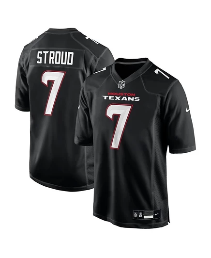 Мужская футболка джерси Nike C.J. Stroud Houston Texans, черная