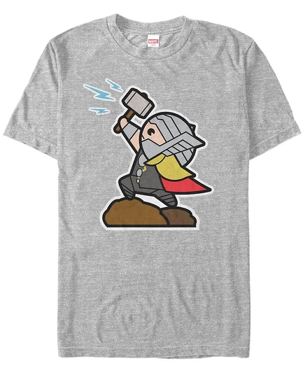 Мужская футболка Fifth Sun Marvel Kawaii Thor, серая