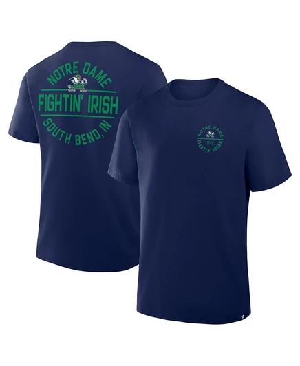 Мужская футболка Fanatics Notre Dame Fastbreak, синяя