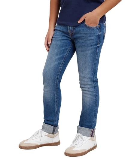 Детские джинсы Guess узкие эластичные 5 карманов, синие
