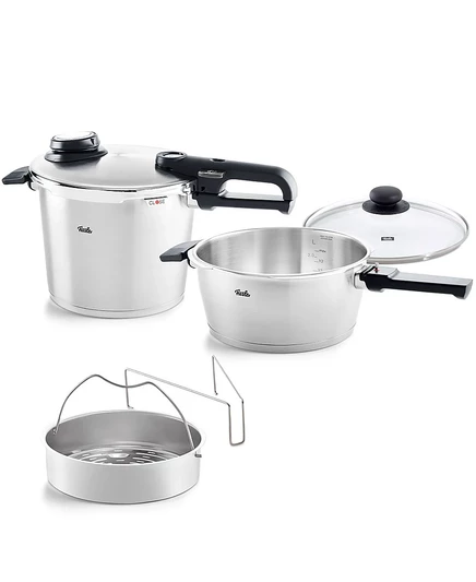 Набор скороварок Fissler Vitavit Premium 3,5 л и 6 л со стеклянной крышкой