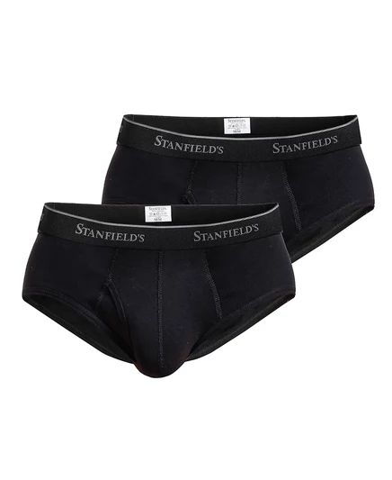 Мужские трусы-брифы Stanfield's Modern Fit, 2 шт., черные