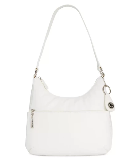  Сумка-хобо из кожи Наппа, созданная для Macy's white/silver