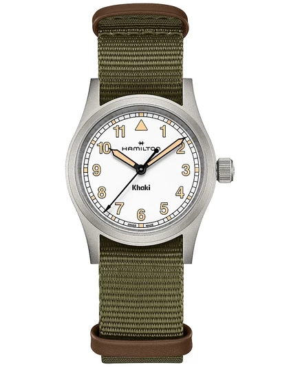 Женские часы Hamilton Khaki Field 33 мм, зеленые