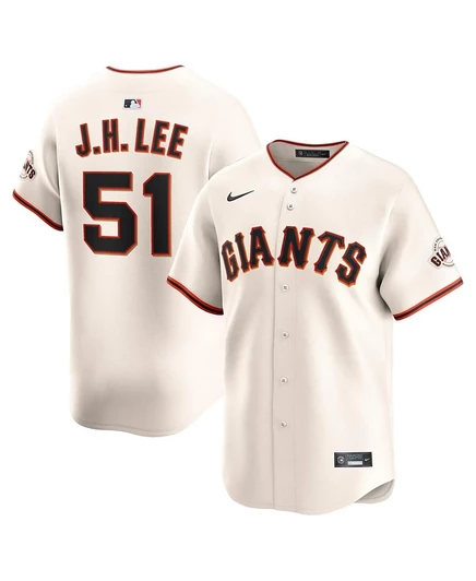 Мужская футболка Nike Jung Hoo Lee Cream San Francisco Giants Home Limited цвета слоновой кости / кремовая