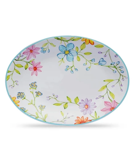 Овальное блюдо Euro Ceramica Charlotte, разноцветное
