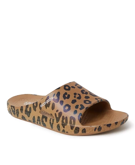  Женские устойчивые комфортные сандалии-горки EcoCozy leopard