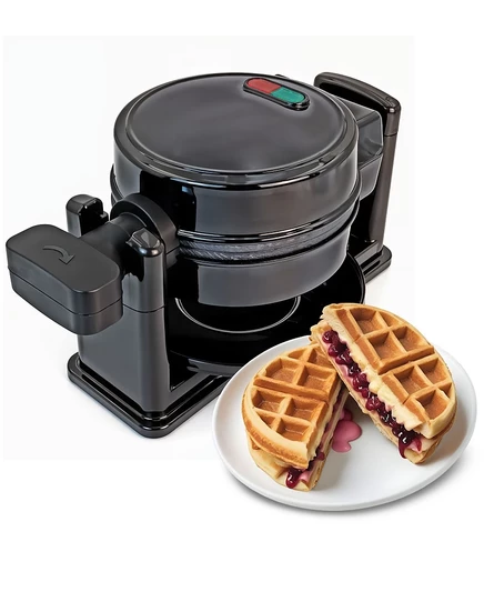 Вафельница Elite Cuisine Flip Belgian 1,25″, черная