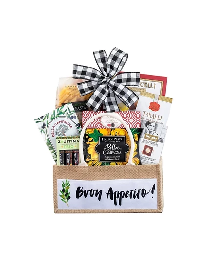 Подарочная корзина Wine Country Gift Baskets Trattoria, 8 пр., белая