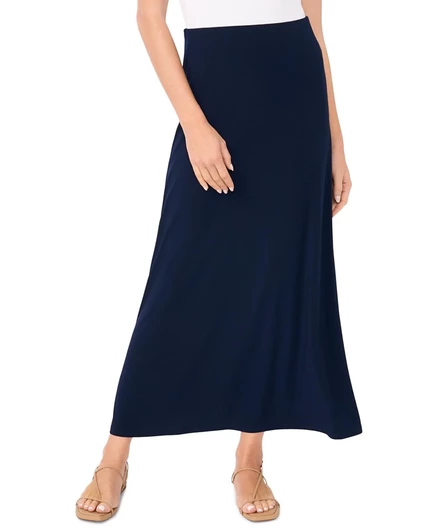 Женская гладкая облегающая юбка макси от Vince Camuto синего цвета