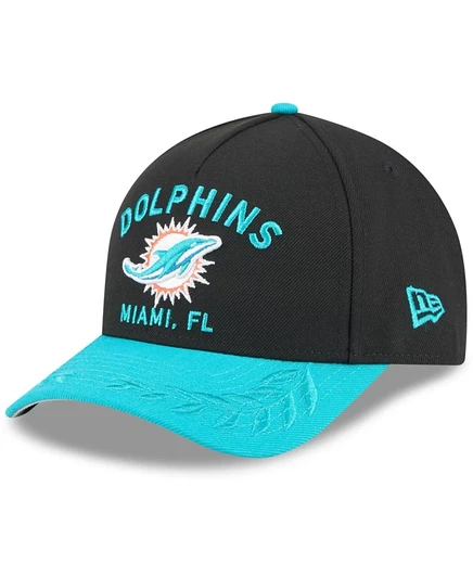 Мужская кепка New Era 9FORTY Miami Dolphins, черно-bирюзовая
