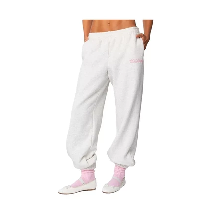  Женские спортивные брюки с бантом от Саши gray-melange