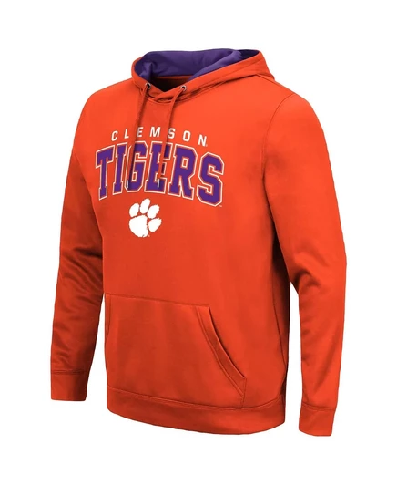 Толстовка с капюшоном Colosseum мужской пуловер Clemson Tigers Resistance orange