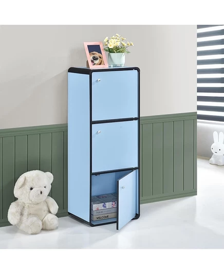Книжный шкаф Kings Brand Dothan, 3 секции, синий
