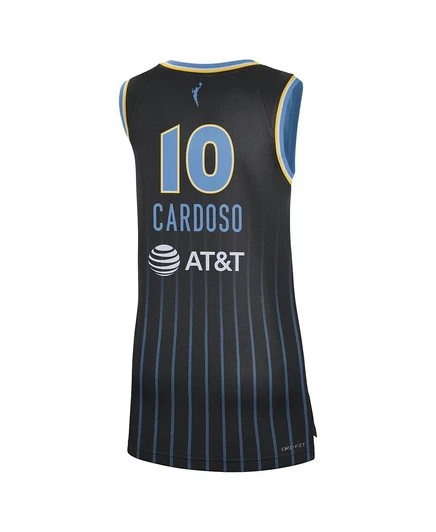 Мужская и женская майка Kamilla Cardoso от Nike черного цвета Chicago Sky 2024 года выпуска от WNBA Draft Explorer. black