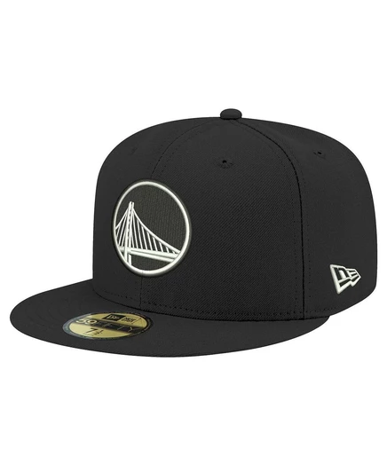 Мужская кепка New Era 59FIFTY Warriors, черно-белая