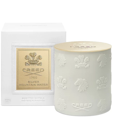 Свеча Creed Silver Mountain Water 220 г, белая