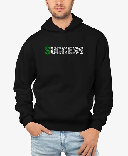 Мужское худи LA Pop Art Success Word Art, черное