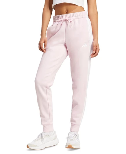 Женские брюки Adidas Three Stripes, флисовые, розовые