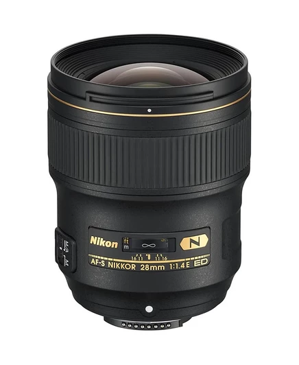 Объектив nikon AF-S NIKKOR 28 мм f/1.4E, черный