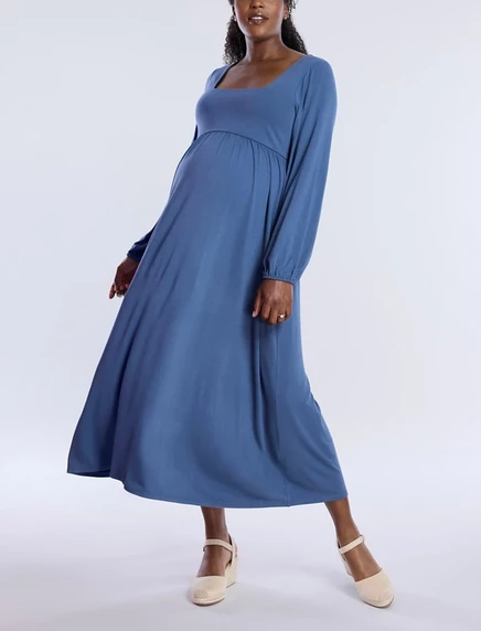 Женское платье макси Motherhood Maternity, синее