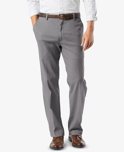 Мужские брюки Dockers Easy классические стрейч, серые