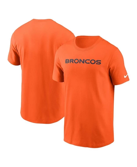 Мужская оранжевая футболка Nike Denver Broncos Prime Time Wordmark Essential от Nike orange