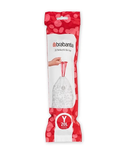 Мешки для мусора Brabantia PerfectFit код Y, 20 л, 120 шт., белые