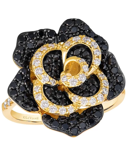 Кольцо Le Vian Flower в 14k золоте с бриллиантами, золотое