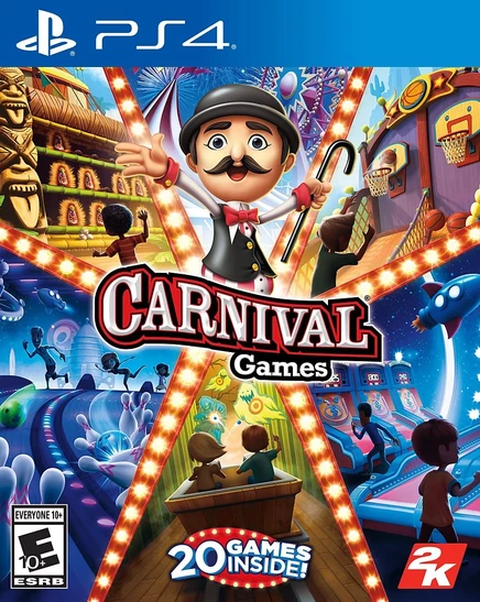 Видеоигра Take-Two Carnival Games для PS4, разноцветная