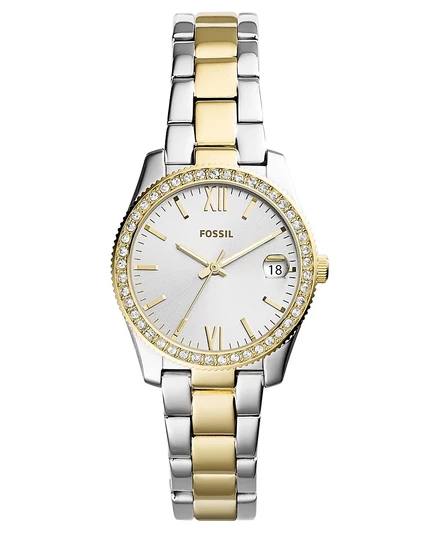Женские часы Fossil Scarlette 32 мм, серебристо-золотистые