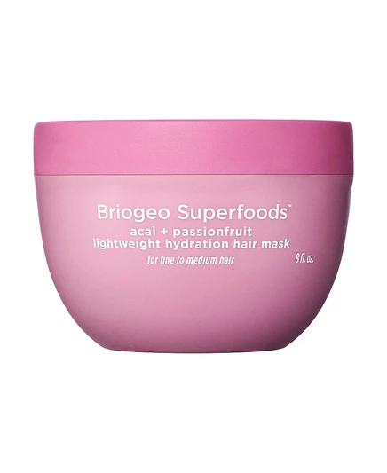 Легкая увлажняющая маска для волос Briogeo Acai + Маракуйя, 8 унций, не окрашивает волосы
