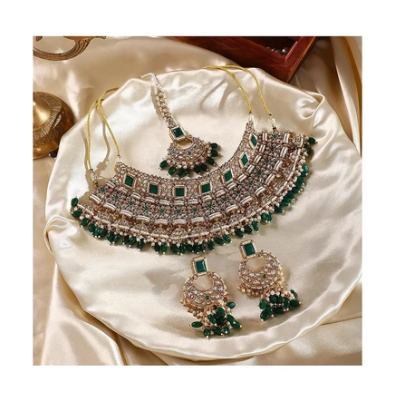 Женский ювелирный набор SOHI The Sultana green