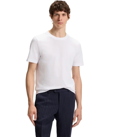 Мужская футболка Hugo Boss темно-синего цвета white