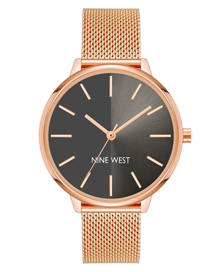 Женские часы Nine West NW-1980GYRG, розовое золото/серый