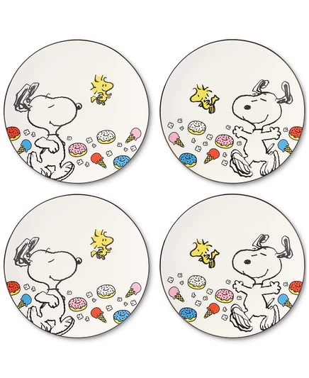 Тарелки Lenox Chef Snoopy набор 4 шт., 20,3 см