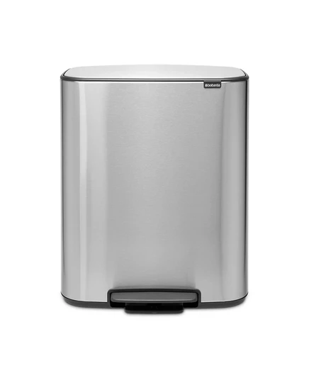 Мусорное ведро Brabantia Bo Step, 2×30 л, серое