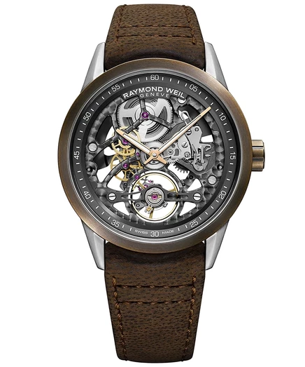Мужские часы Raymond Weil Freelancer, автоподзавод, бронзовые
