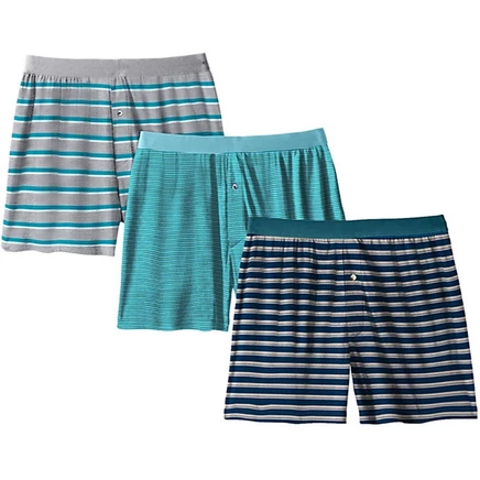 KingSize Men's 3-Pack Cotton Boxers blue