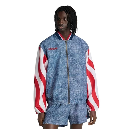 Мужская спортивная куртка Adidas USA 1994 с деним-эффектом, белая