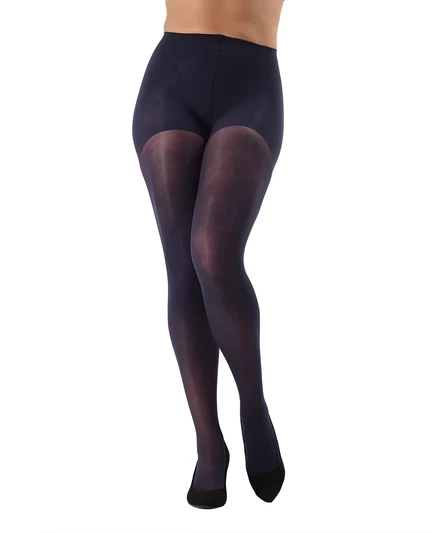 Женские полупрозрачные колготки FirmFit Control Top от MeMoi, MO-840	 navy blazer
