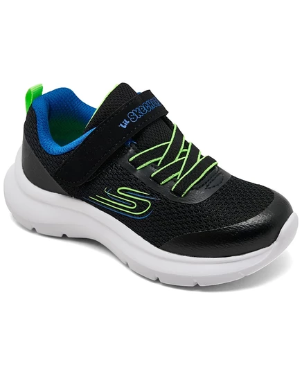 Кроссовки для малышей Skechers, черные разноцветные