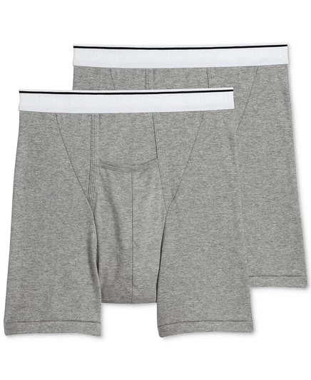  Мужские боксерские трусы-мешочки, 2 шт. grey heather