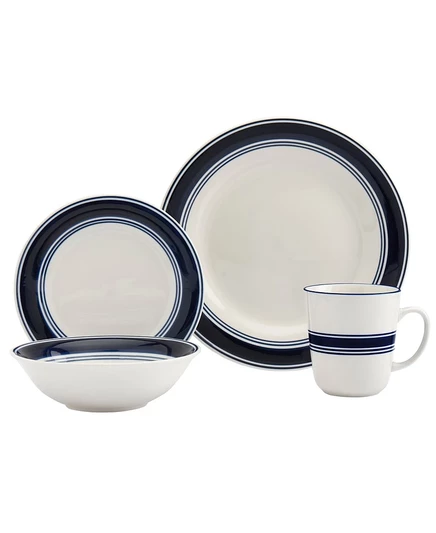 Сервиз Tabletops Gallery Blue Stripes, 16 шт., синий