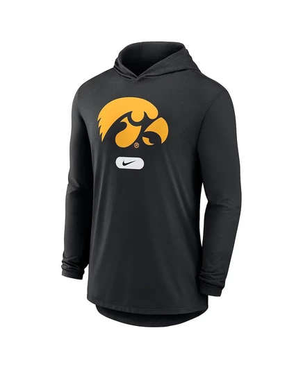 Мужская футболка‑худи Nike Iowa Hawkeyes легкая, черная