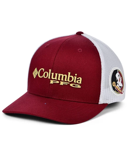 Мужская кепка Columbia Florida State Seminoles PFG, бордовая/белая