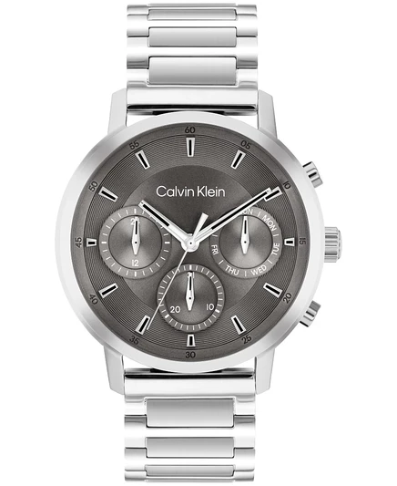 Мужские часы Calvin Klein с серебристым браслетом из нержавеющей стали калибра 41 мм