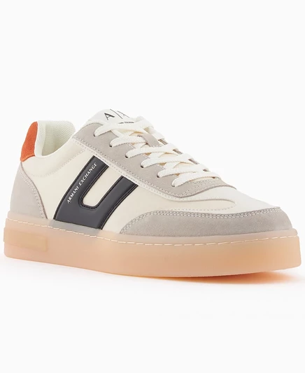 Мужские кеды AX Armani Exchange London из замши, многоцветные